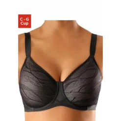 Triumph Minimizer-BH »Airy Sensation W01«, Ungepolsterte Cups Mit Zarter Spitze Mit Grafischem Muster Bezogen