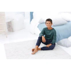 Le Jogger® Pyjama, (2 Tlg., 1 Stück), Mit Zweifarbig Gestreiftem Oberteil -Angebote Bade Fein Store 0b48f391d60d6719690b9aa95d785cf6