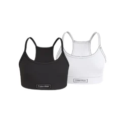 Calvin Klein Bralette »2PK BRALETTE-HERITAGE«, (Packung, 2 Tlg., 2er-Pack), Mit Markenlabel Am Bund