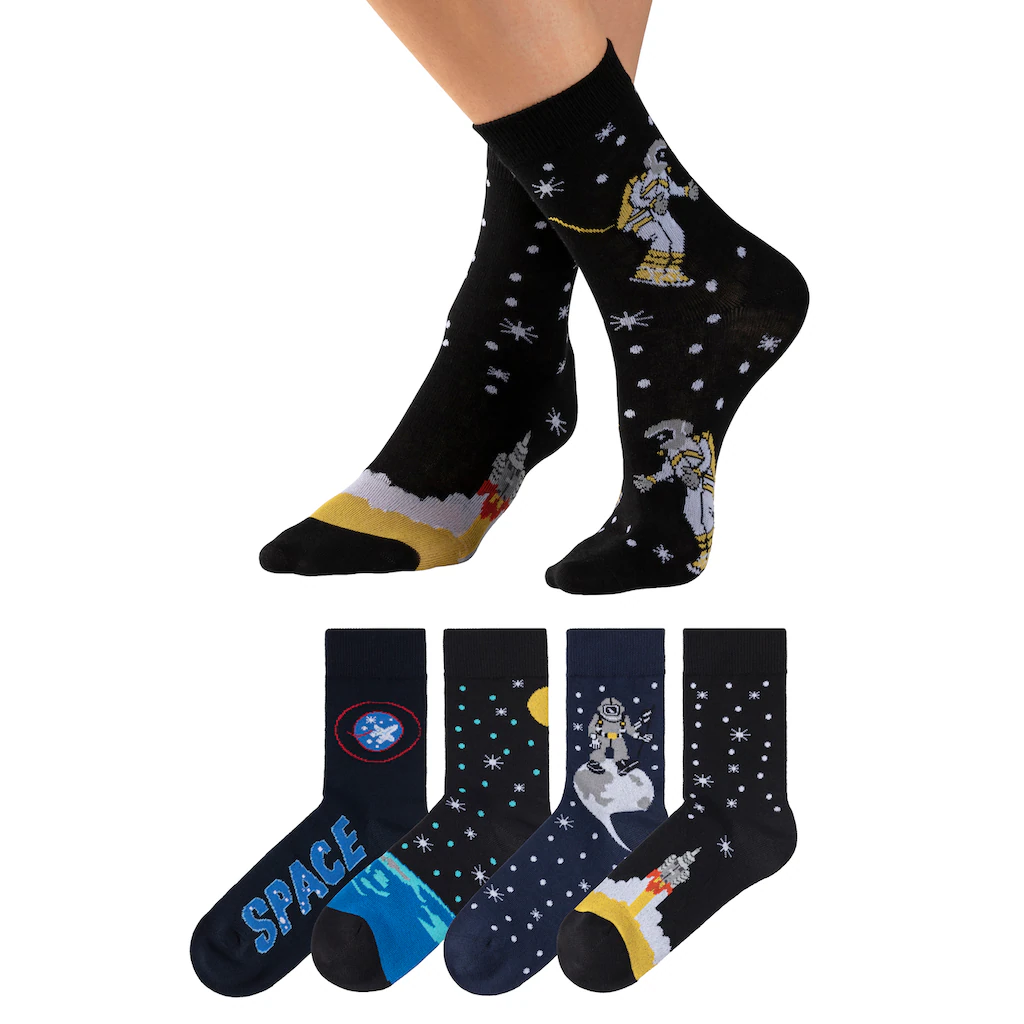 H.I.S Socken, (4 Paar), Mit Eingestrickten Motiven 3 H.I.S Socken, (4 Paar), Mit Eingestrickten Motiven – Bild 3