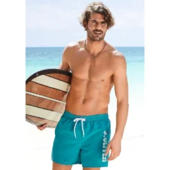 S.Oliver Badeshorts, Mit Seitlichem Logodruck