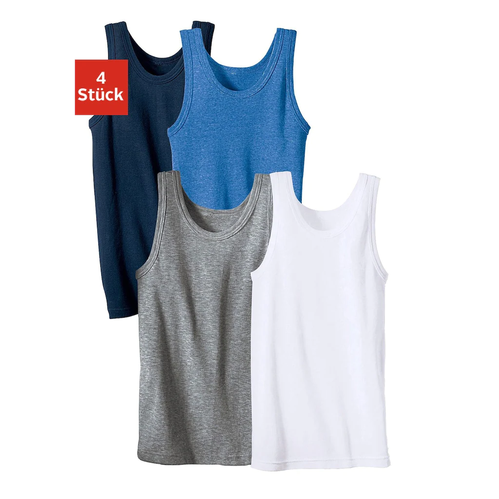 H.I.S Unterhemd, (Packung, 4 St.), Schlichtes Basic Aus Feinripp 1 H.I.S Unterhemd, (Packung, 4 St.), Schlichtes Basic Aus Feinripp