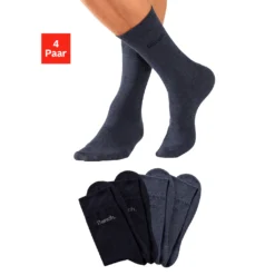 Bench. Basicsocken, (4 Paar), In Angenehm Weicher Markenqualität