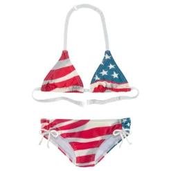Homeboy Triangel-Bikini, Im Design Der USA-Flagge