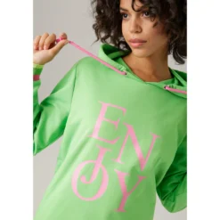 Aniston CASUAL Sweatshirt, Mit "ENJOY"-Schriftzug - NEUE KOLLEKTION -Angebote Bade Fein Store 2f98651f563049c1782eefb9707f4a10