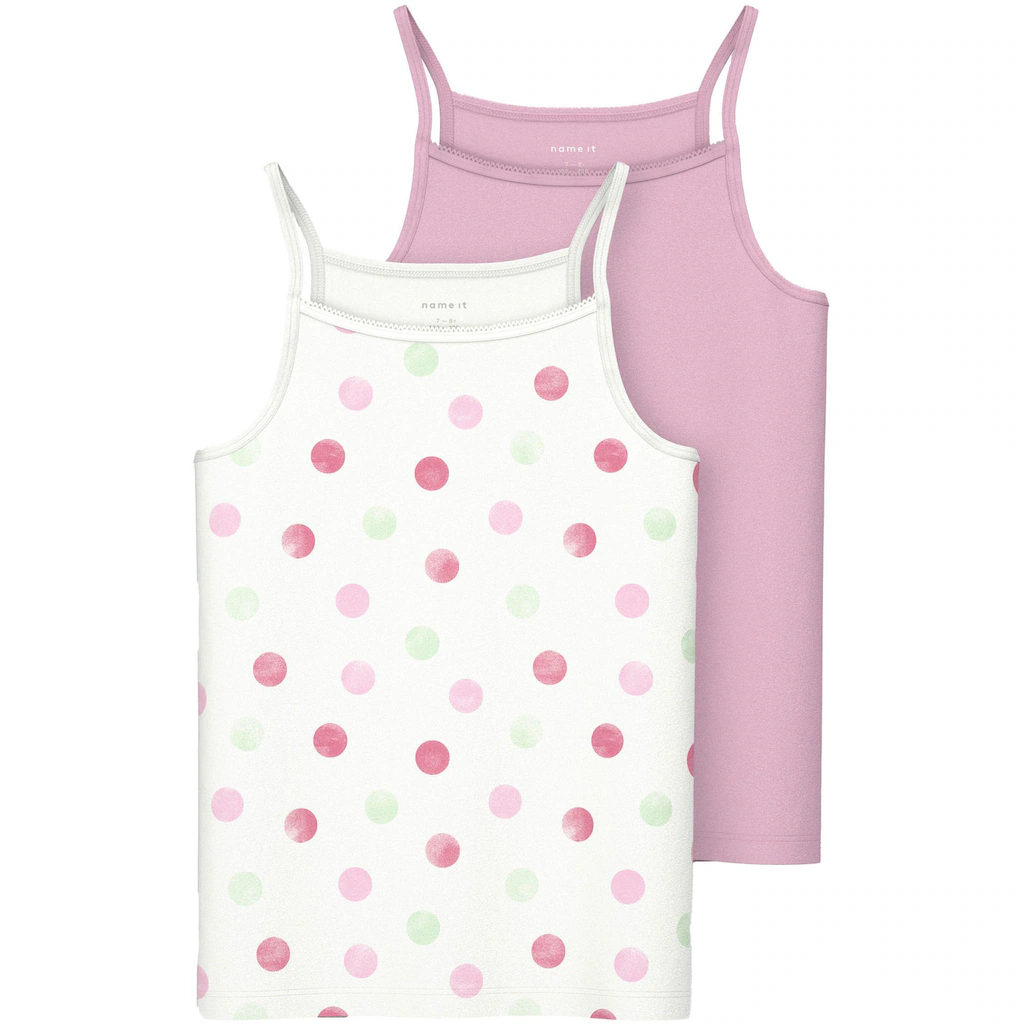 Name It Unterhemd »NKFSTRAP TOP 2P PINK LADY DOT NOOS« 1 Name It Unterhemd »NKFSTRAP TOP 2P PINK LADY DOT NOOS«