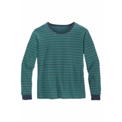 Le Jogger® Pyjama, (2 Tlg., 1 Stück), Mit Zweifarbig Gestreiftem Oberteil -Angebote Bade Fein Store 33f69e5be6cfc1c1b621e4c0ca0c5132