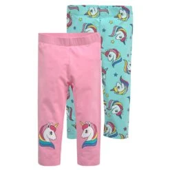 KIDSWORLD 3/4-Leggings, (Packung), Mit Einhorndruck