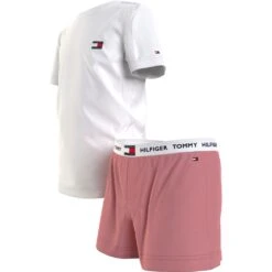 Tommy Hilfiger Underwear Pyjama »CN SS SHORT PJ SET«, (Set, 2 Tlg.), Mit Tommy Hilfiger Markenlabel -Angebote Bade Fein Store 3cda1729b8facb02c544fe19e2312dde