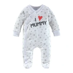 Klitzeklein Schlafoverall »I Love Mummy / I Love Daddy«, (Packung, 2 Tlg., 2er-Pack), Aus Bio-Baumwolle, Baby-Overalls -Angebote Bade Fein Store 3d077974fce421e46718917b29a2a488