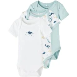 Name It Kurzarmbody »NBMBODY 3P SS UNDERSEA NOOS«, (Packung, 3 Tlg.)