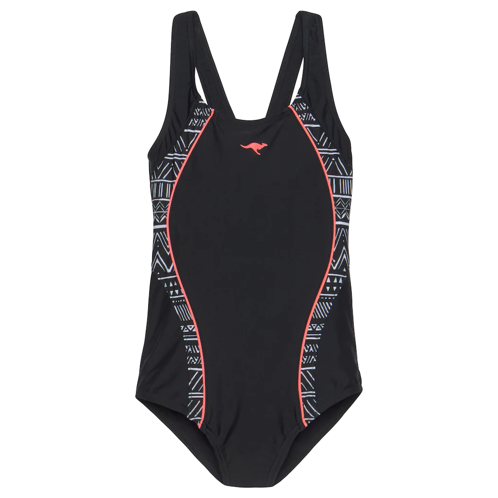 KangaROOS Badeanzug, Mit Bedruckten Einsätzen 1 KangaROOS Badeanzug, Mit Bedruckten Einsätzen