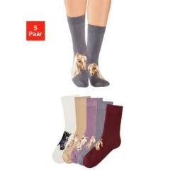 H.I.S Socken, (5 Paar), Mit Verschiedenen Pferdemotiven -Angebote Bade Fein Store 45cd77fbc2d763a71d0b18f1bbd53a9b