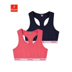 Bench. Bustier, (Packung, 2 Tlg.), Mit Ringer-Rücken