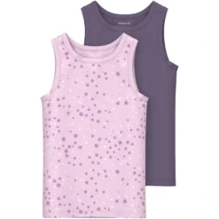 Name It Unterhemd »NMFTANK TOP 2P WINSOME FLOWER NOOS«, (Packung, 2 St., 2er-Pack)