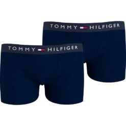 Tommy Hilfiger Underwear Trunk, (Set, 2 St., 2er-Pack), Mit Logo Auf Dem Taillenbund