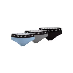 Calvin Klein Bikinislip »3PK BIKINI«, (Packung, 3 St., 3er-Pack), Mit Markenlabel Am Bund