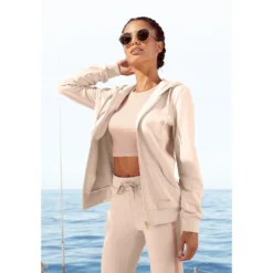 Bench. Kapuzensweatjacke, Mit Glitzer Streifen