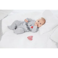 Klitzeklein Schlafoverall »I Love Mummy / I Love Daddy«, (Packung, 2 Tlg., 2er-Pack), Aus Bio-Baumwolle, Baby-Overalls -Angebote Bade Fein Store 58beac5ce1898a501d2713bdc0019361