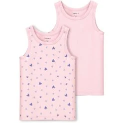 Name It Unterhemd »NMFTANK TOP 2P BARELY PINK HEART«, (Packung, 2 St.)