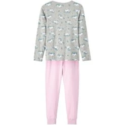 Name It Schlafanzug »NKFNIGHTSET GREY MELANGE UNICORN NOOS«, (2 Tlg.), Mit Einhorn Druck -Angebote Bade Fein Store 5ed4d34495b025eec0c9a68494ce0306