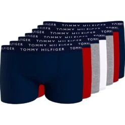 Tommy Hilfiger Underwear Trunk, (Set, 7 St.), Mit Logo Auf Dem Taillenbund