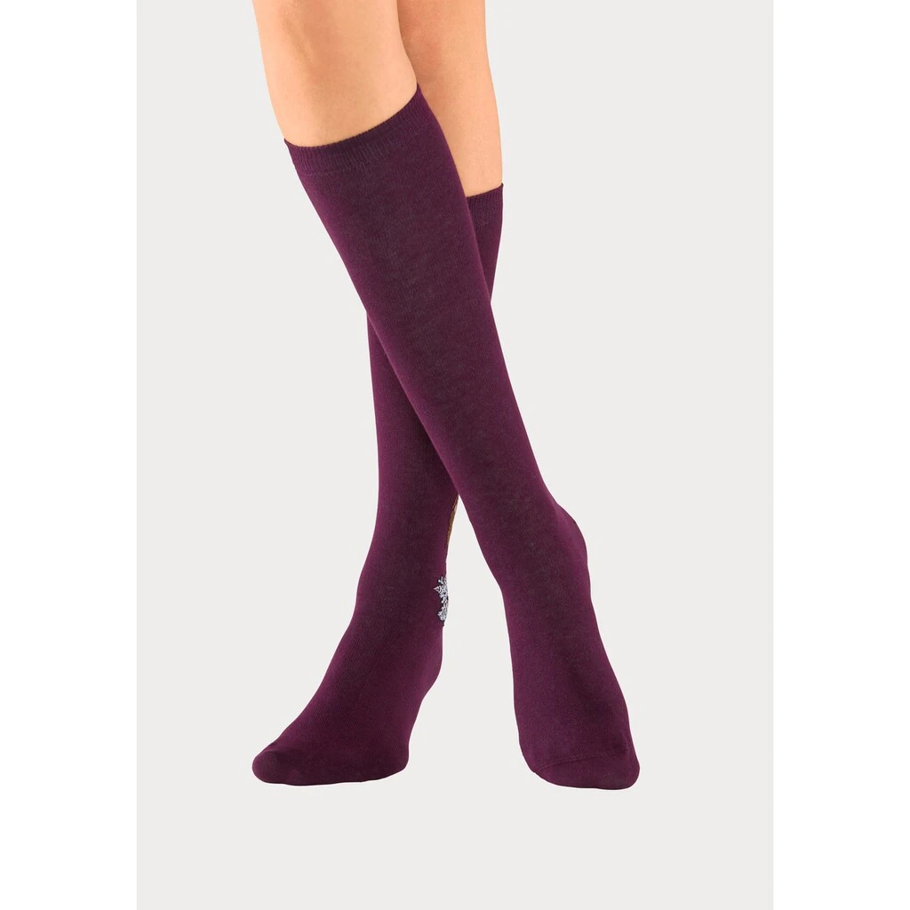 H.I.S Kniestrümpfe, (5 Paar), Mit Eingestricktem Motiv 2 H.I.S Kniestrümpfe, (5 Paar), Mit Eingestricktem Motiv – Bild 2