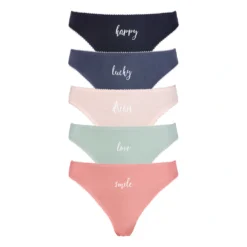 Vivance String, (Packung, 5 St.), Mit Elastischer Mäusezähnchenkante