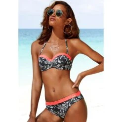 Sunseeker Bügel-Bandeau-Bikini-Top »Mono«, Mit Kontrastfarbenem Einsatz