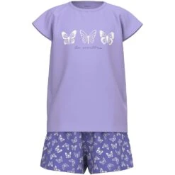 Name It Shorty »NKFNIGHTSET CAP BUTTERFLY NOOS«, (Packung, 2 Tlg.), Mit Schmetterling Druck