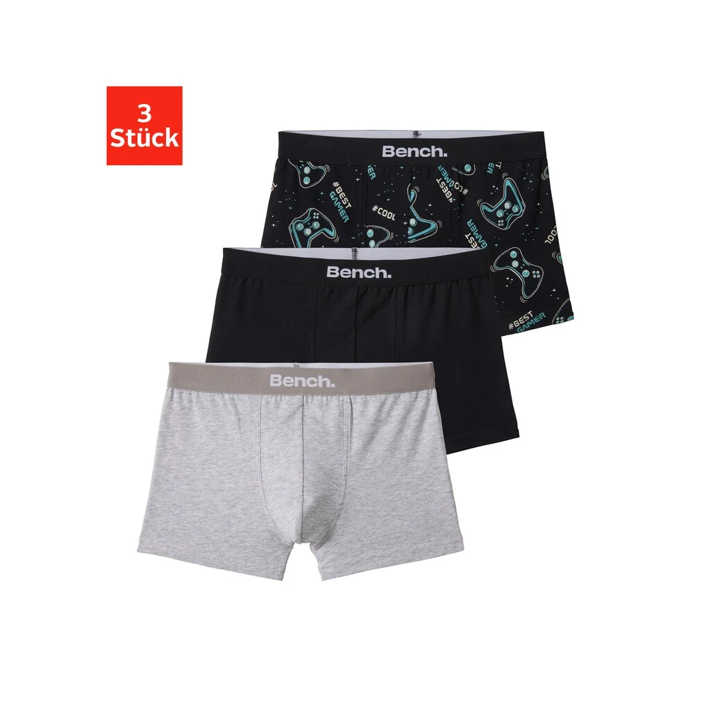 Bench. Boxer, (Packung, 3 St.), Unterschiedlich Bedruckt 1 Bench. Boxer, (Packung, 3 St.), Unterschiedlich Bedruckt