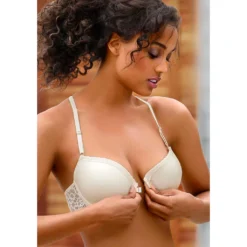 S.Oliver Schalen-BH »Lisette«, Mit Vorderverschluß Und Schönem Spitzenrücken, Dessous -Angebote Bade Fein Store 918df1ee908e4829654b8c432951cba0