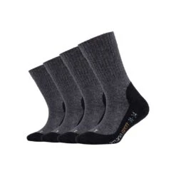 Camano Funktionssocken, (Packung, 4 Paar), Verstärkte Belastungszonen An Ferse Und Spitze