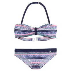 S.Oliver Bandeau-Bikini »Barcelona Kids«, Im Frechen Streifen-Look