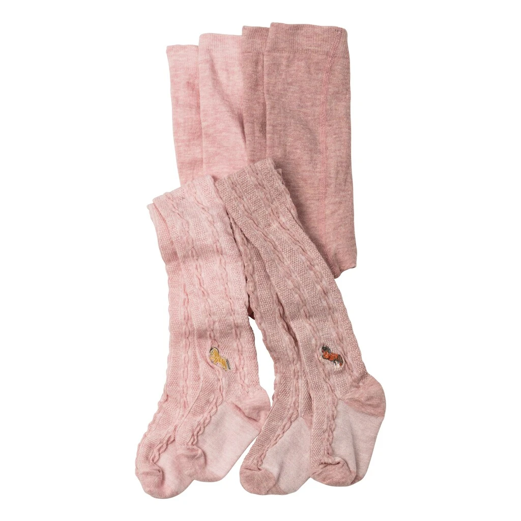 H.I.S Strickstrumpfhose, (2 St.), Mit Zopfmuster Und Stickerei 2 H.I.S Strickstrumpfhose, (2 St.), Mit Zopfmuster Und Stickerei – Bild 2