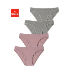 Buffalo Slip, (Packung, 4 St.), Mit Schmalen Bund