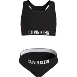 Calvin Klein Swimwear Bustier-Bikini »BRALETTE BIKINI SET«, Mit Calvin Klein Logoprint