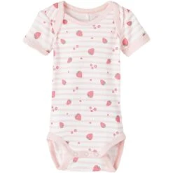 Name It Kurzarmbody »NBFBODY 3P SS STRAWBERRY NOOS«, (Packung, 3 Tlg.) -Angebote Bade Fein Store a37ec2546b7265642d9dd79e36f258f5