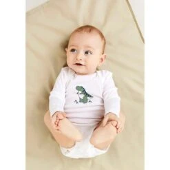 Name It Langarmbody »NBMBODY 3P LS LAUREL WREATH DINO«, (Packung, 3 Tlg.)