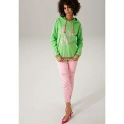 Aniston CASUAL Sweatshirt, Mit "ENJOY"-Schriftzug - NEUE KOLLEKTION -Angebote Bade Fein Store a547eab898cf9ca179bc561dbf13ff14