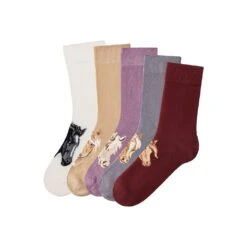 H.I.S Socken, (5 Paar), Mit Verschiedenen Pferdemotiven