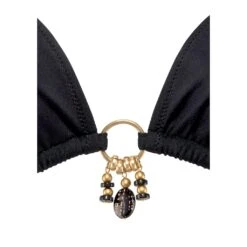 Bruno Banani Triangel-Bikini, Mit Gold-schwarzenen Accessories -Angebote Bade Fein Store b32614c06d126251ea338fd189cc6fbe