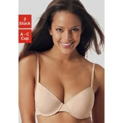 Petite Fleur Push-up-BH, (Packung, 2 Stück), Mit Bügel, Mit Herausnehmbaren Kissen, Basic Dessous -Angebote Bade Fein Store bc3a13b4f973a33c4c071e0c4db745fa