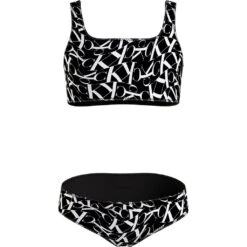 Calvin Klein Swimwear Bustier-Bikini »BRALETTE BIKINI SET-PRINT«, Mit Calvin Klein Logoprint
