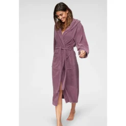 My Home Damenbademantel »Jule«, (1 St.), Einfarbiger Leichtfrottier-Bademantel, Hoher Baumwollanteil -Angebote Bade Fein Store c1d9239798f127686fbd7ddcbdc04588