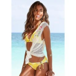 Sunseeker Bikini-Hose »Ditsy«, Mit Seitlichen Bindebändern Und Häkelkante