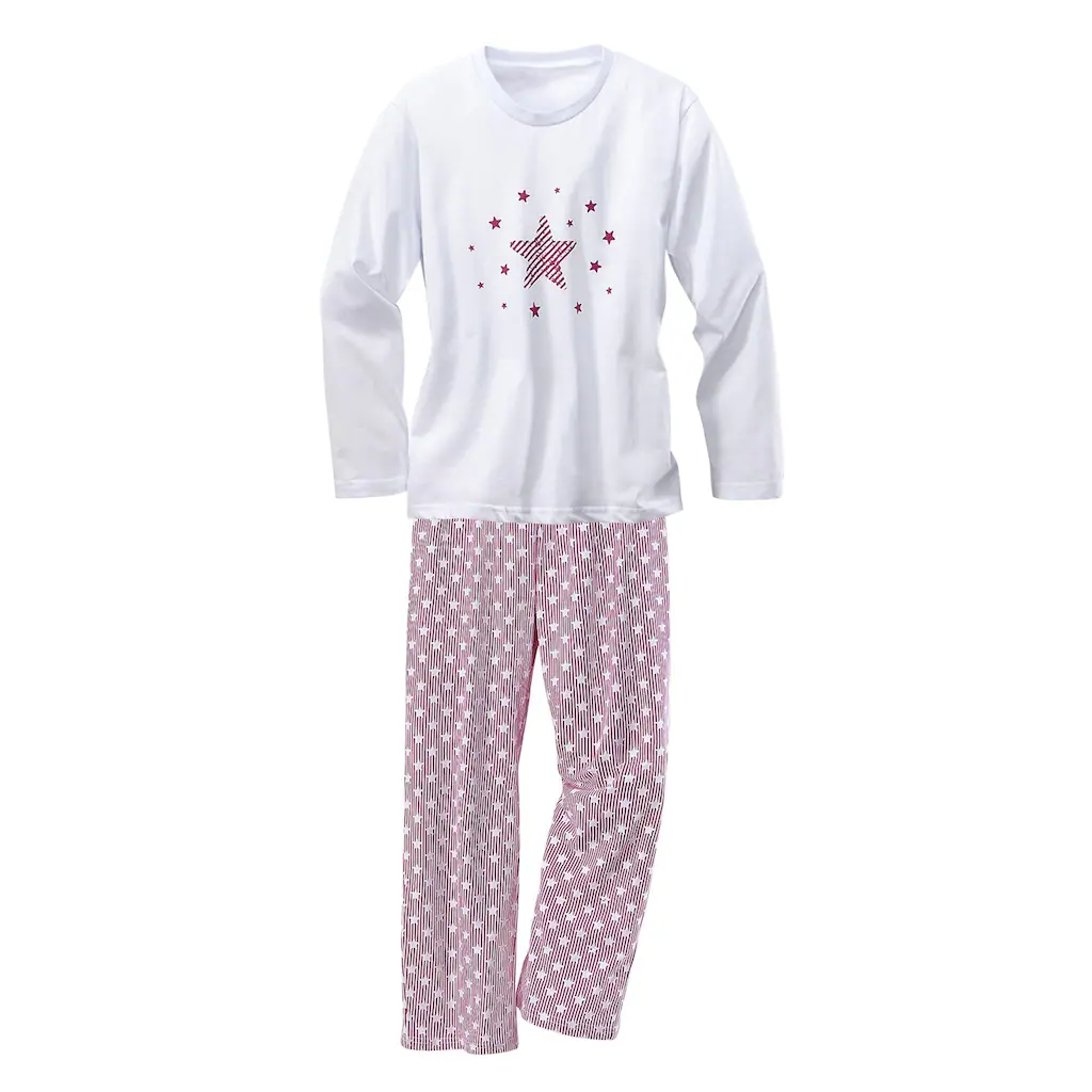 Petite Fleur Pyjama, (Set, 4 Tlg., 2 Stück), Modischer Sternendruck Auf Den Shirts Und Hosen 4 Petite Fleur Pyjama, (Set, 4 Tlg., 2 Stück), Modischer Sternendruck Auf Den Shirts Und Hosen – Bild 4
