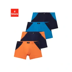 H.I.S Boxer, (Packung, 4 St.), Mit Coolem Colorblocking Für Einen Sportlichen Auftritt