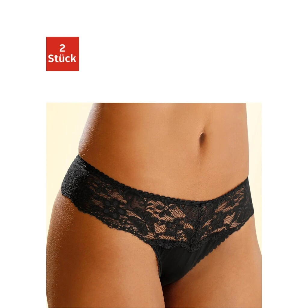 Nuance String, (2 St.), Dessous Mit Breitem Spitzenband 5 Nuance String, (2 St.), Dessous Mit Breitem Spitzenband – Bild 5