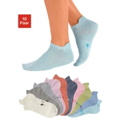 KangaROOS Sneakersocken, (10 Paar), Mit Erhöhter Ferse